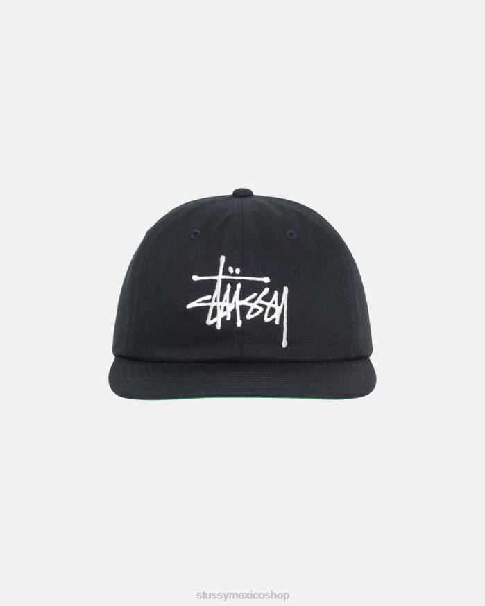 sombreros gorra básica strapback unisexo negro STUSSY 64PX398