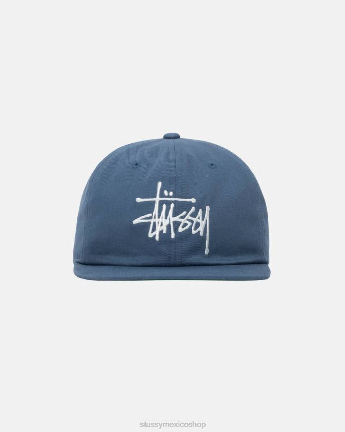 sombreros gorra básica strapback unisexo pizarra STUSSY 64PX401