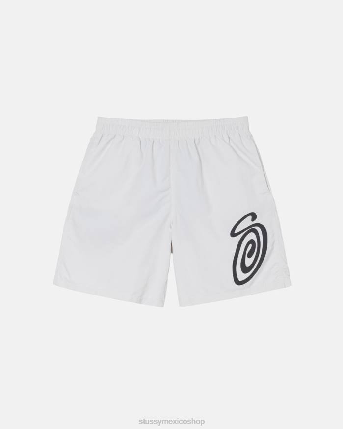 bermudas agua rizada corta unisexo hueso STUSSY 64PX119