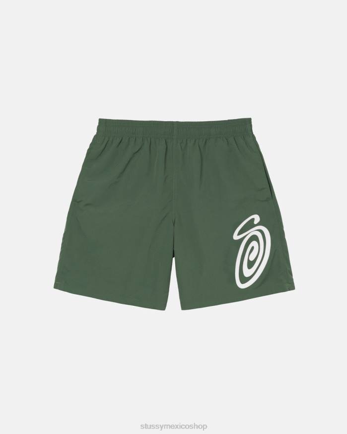 bermudas agua rizada corta unisexo pino STUSSY 64PX120