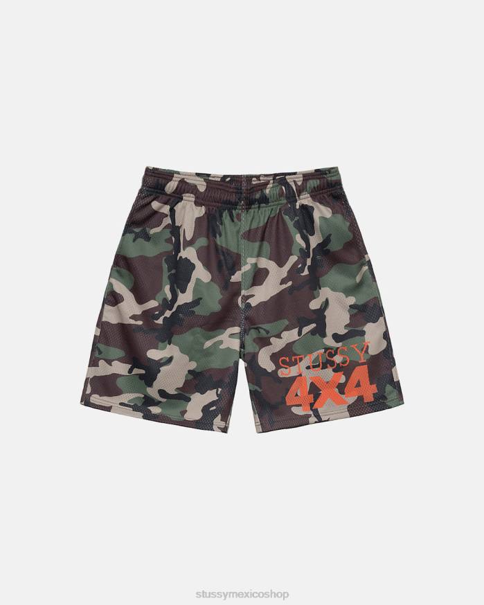 bermudas malla 4x4 corta unisexo camuflaje STUSSY 64PX302