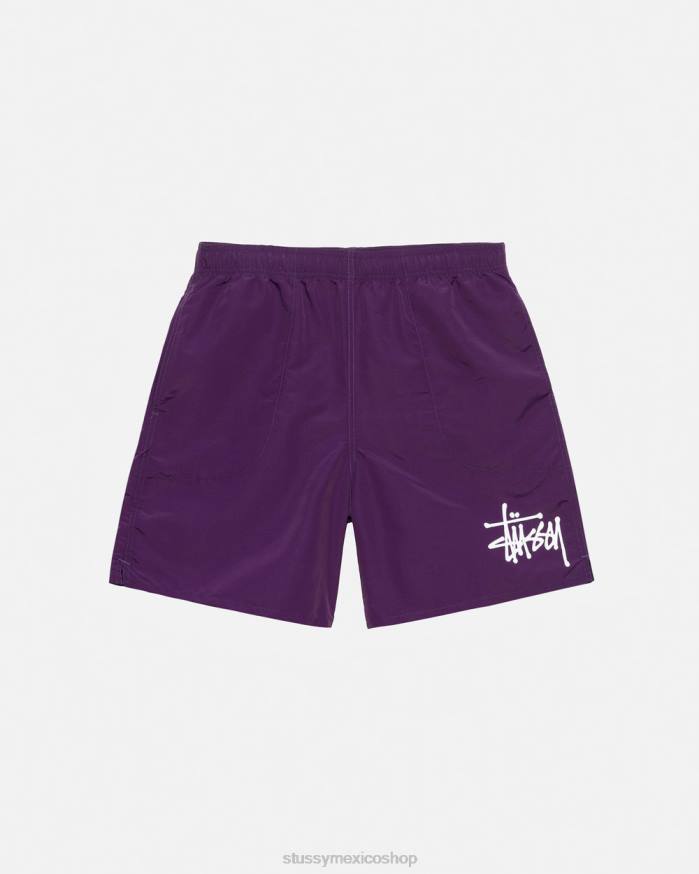 bermudas short de agua basico grande unisexo ciruela STUSSY 64PX103