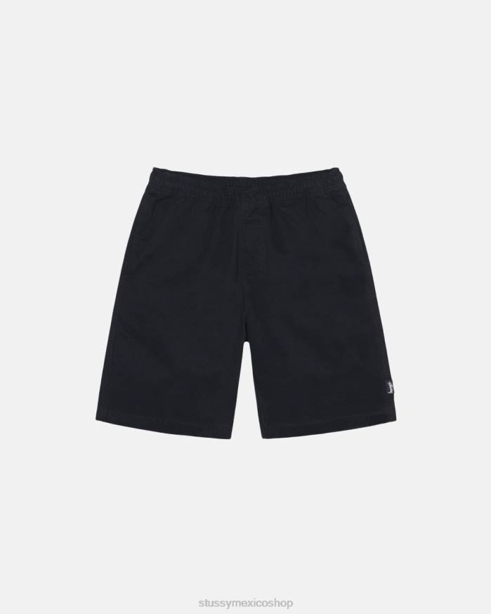 bermudas short de playa cepillado unisexo negro STUSSY 64PX280