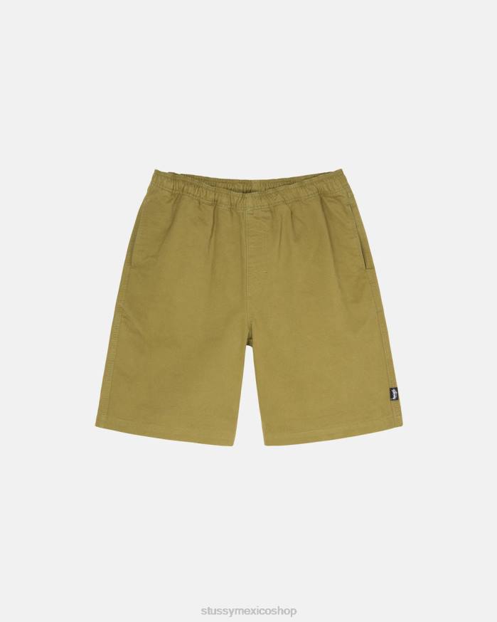 bermudas short de playa cepillado unisexo oliva brillante STUSSY 64PX285