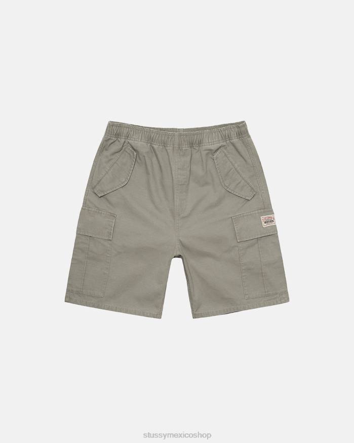 bermudas shorts de playa cargo ripstop unisexo aceituna STUSSY 64PX272