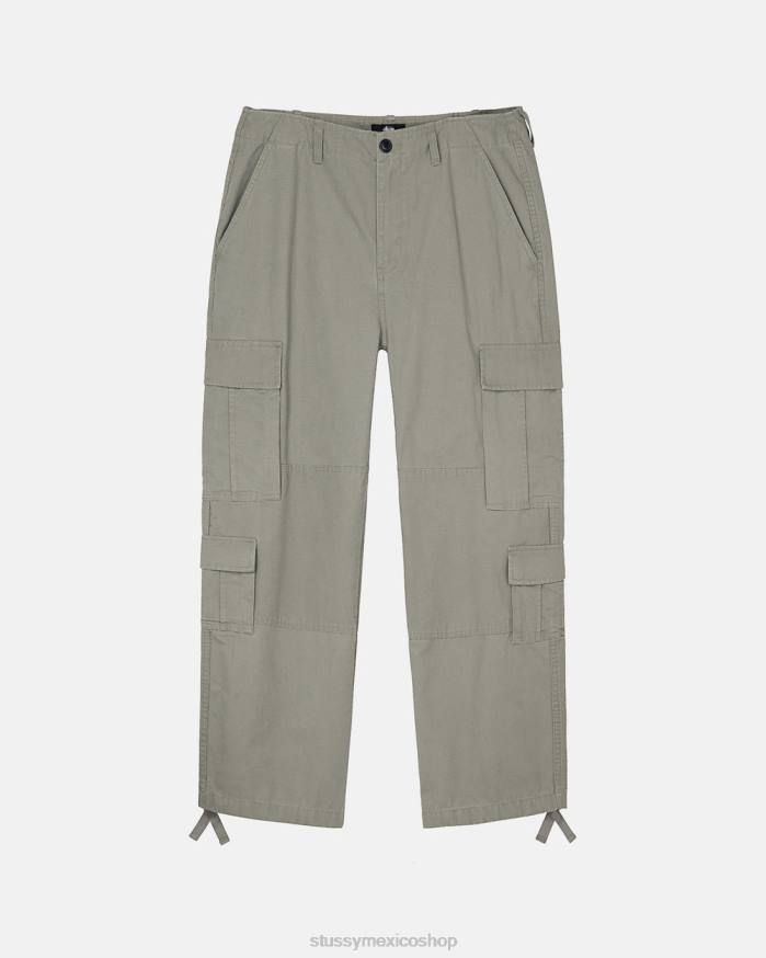 pantalones carga excedente ripstop unisexo aceituna STUSSY 64PX341