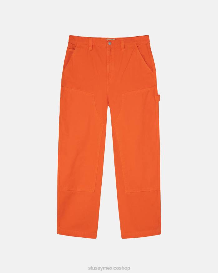 pantalones pantalón de trabajo de lona unisexo naranja STUSSY 64PX312